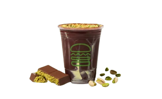 Shake Shack Milkshakes and Frozen Custard Menu 1 Shake Shack Dubai Chocolate Pistachio Shake