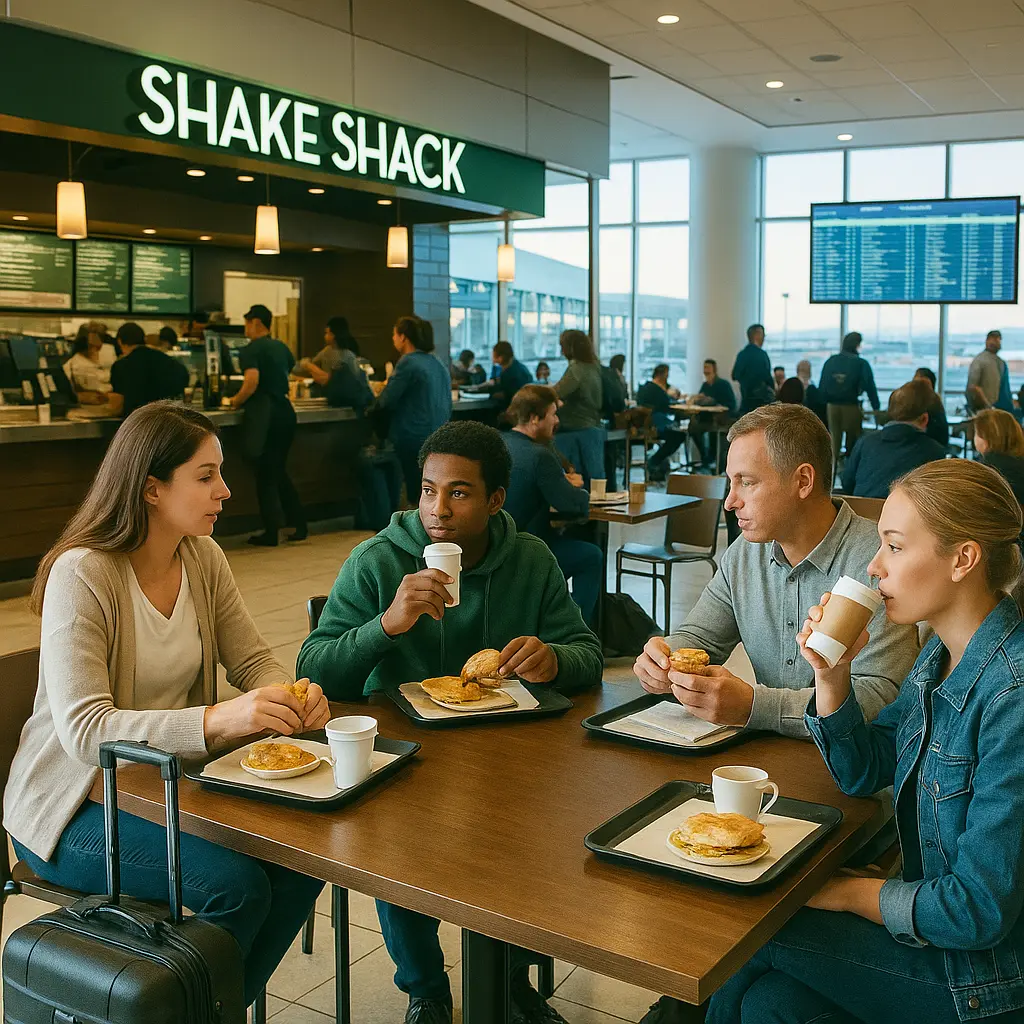 Shake Shack Breakfast At Airport
