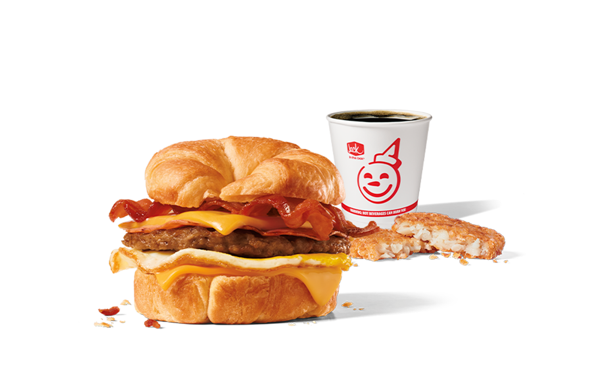 meat lovers croissant combo